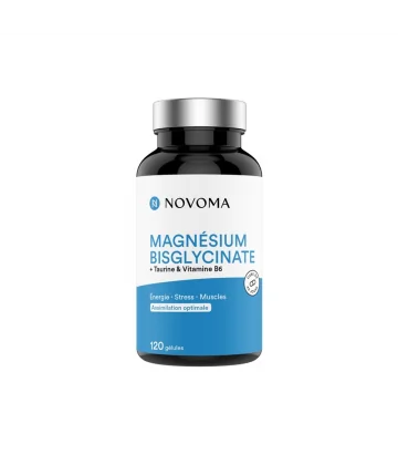 Flacon de magnésium bisglycinate Novoma en gélules