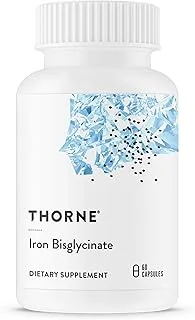 THORNE - Iron Bisglycinate - 25 mg Iron Supplement for Enhanced Absorption Without Gastrointestinal Side Effects* - NSF Certified for Sport - Gluten-Free - 60 Servings