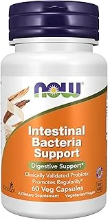 Now Intestinal Bacteria Support, Clinically Validated Probiotic, Promotes Regularity*, 60 Veg Capsules