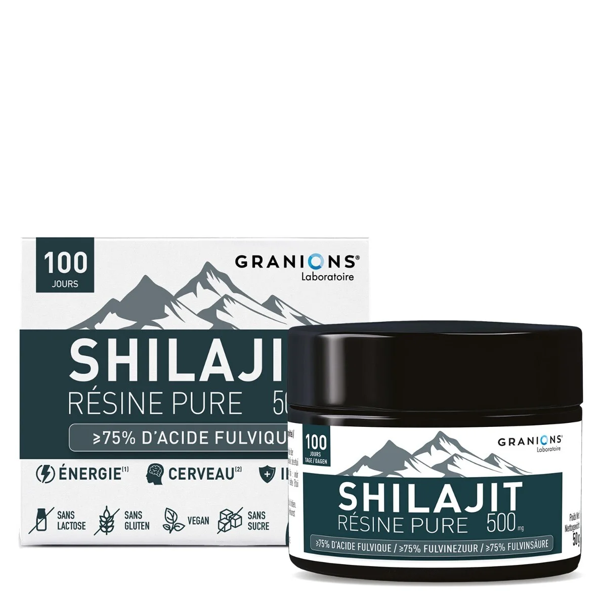 Shilajit pur en résine - 500mg