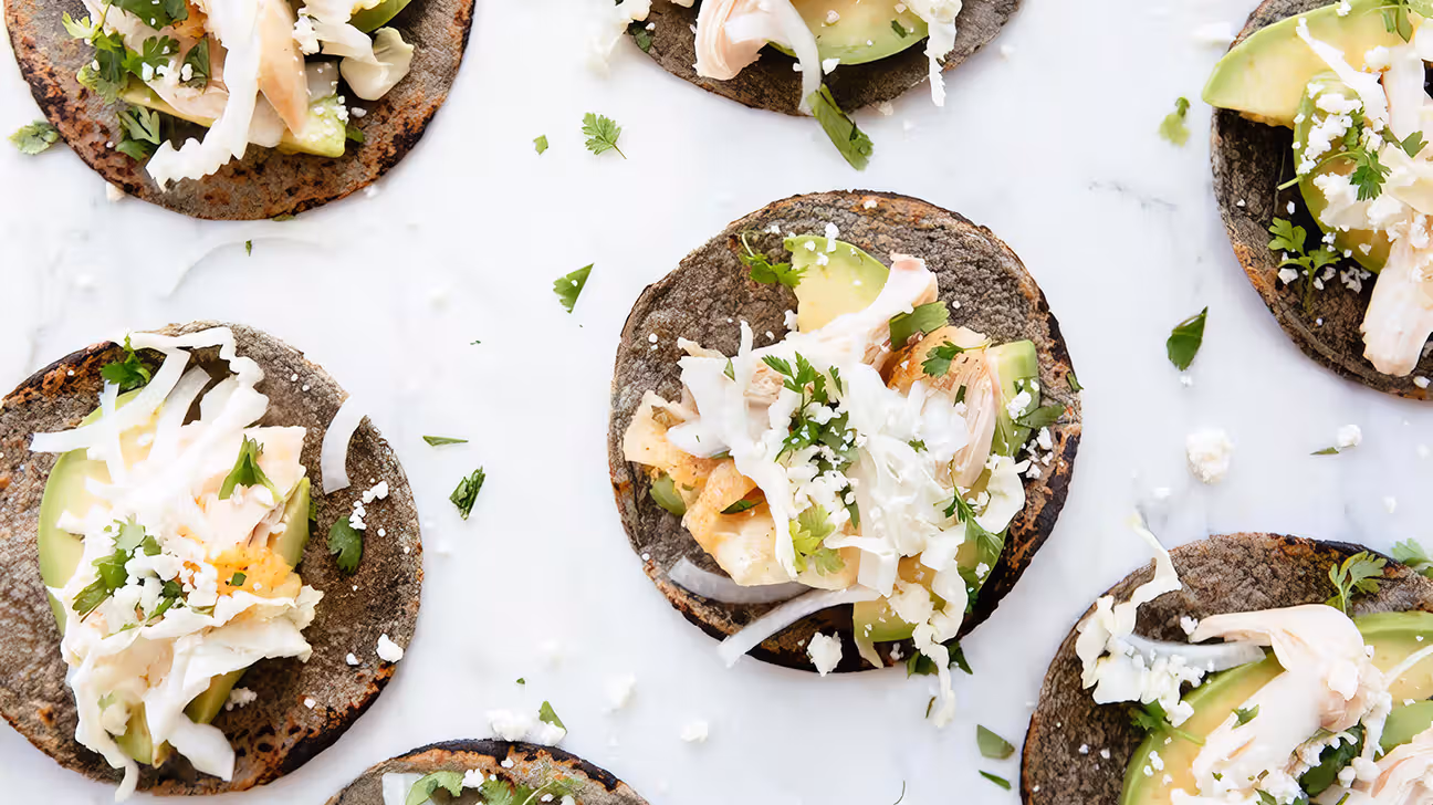 Tacos au poulet et avocat