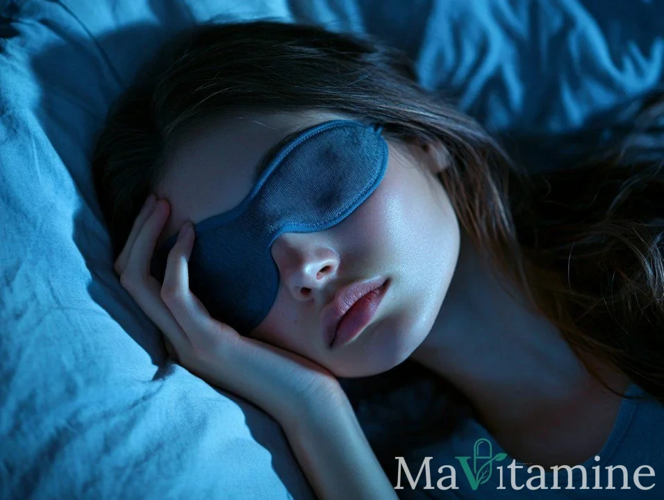 Femme dormant sereinement grâce à un l theanine dosage optimisé pour le sommeil.