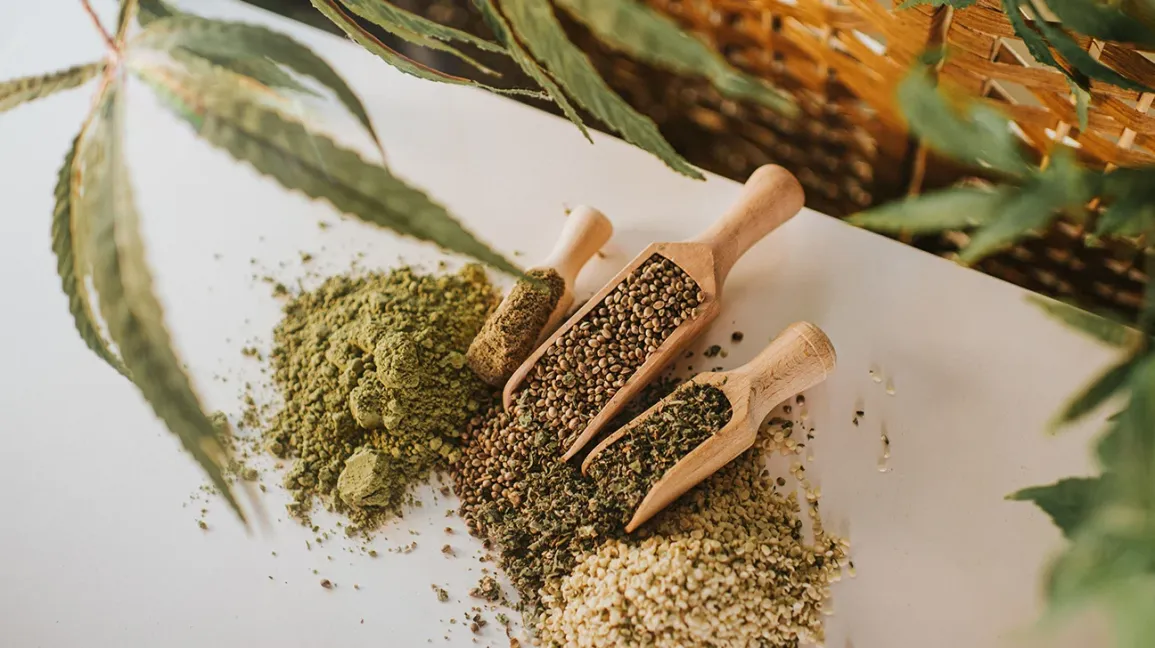 Préparation de tisane de chanvre en vrac