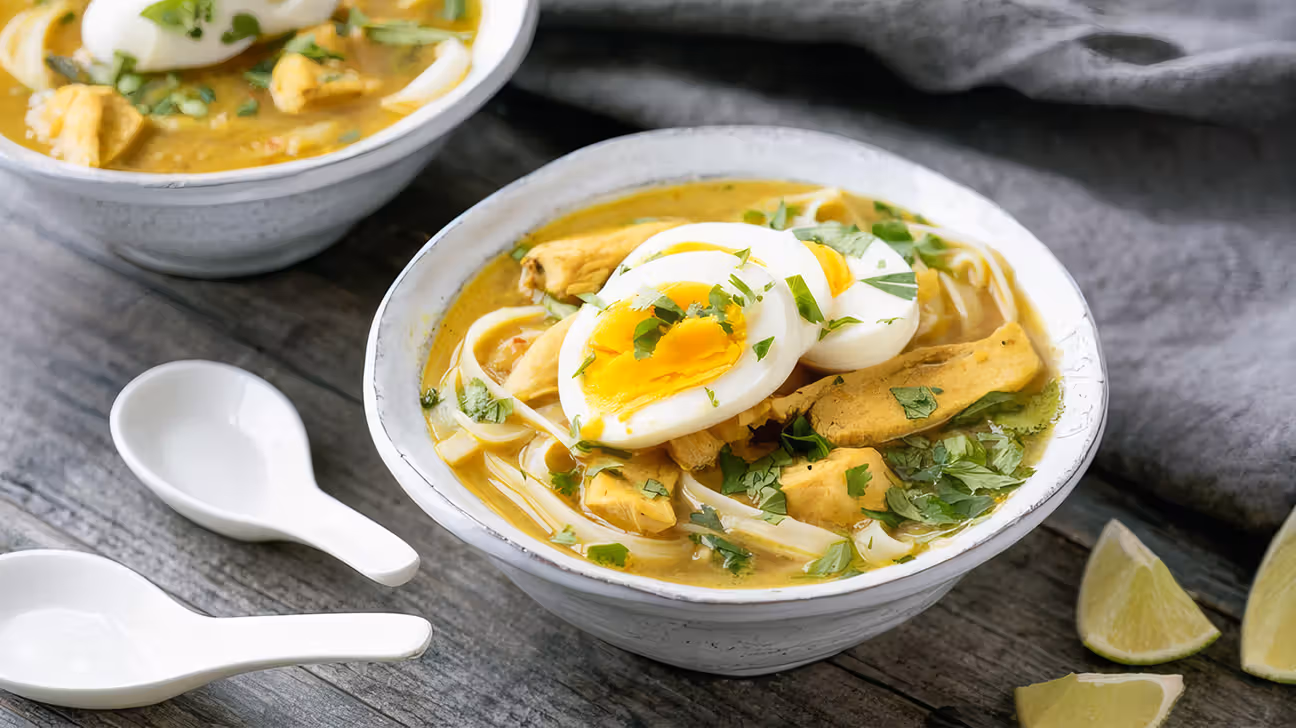 Soupe Laksa au poulet
