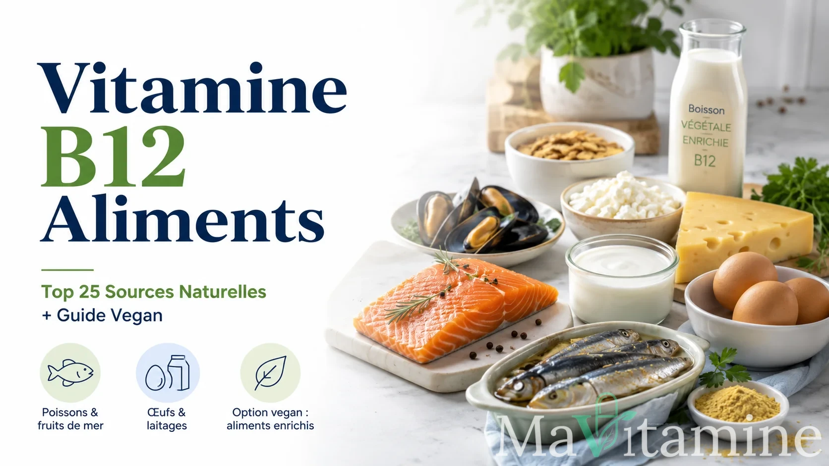 Sources naturelles de vitamine B12