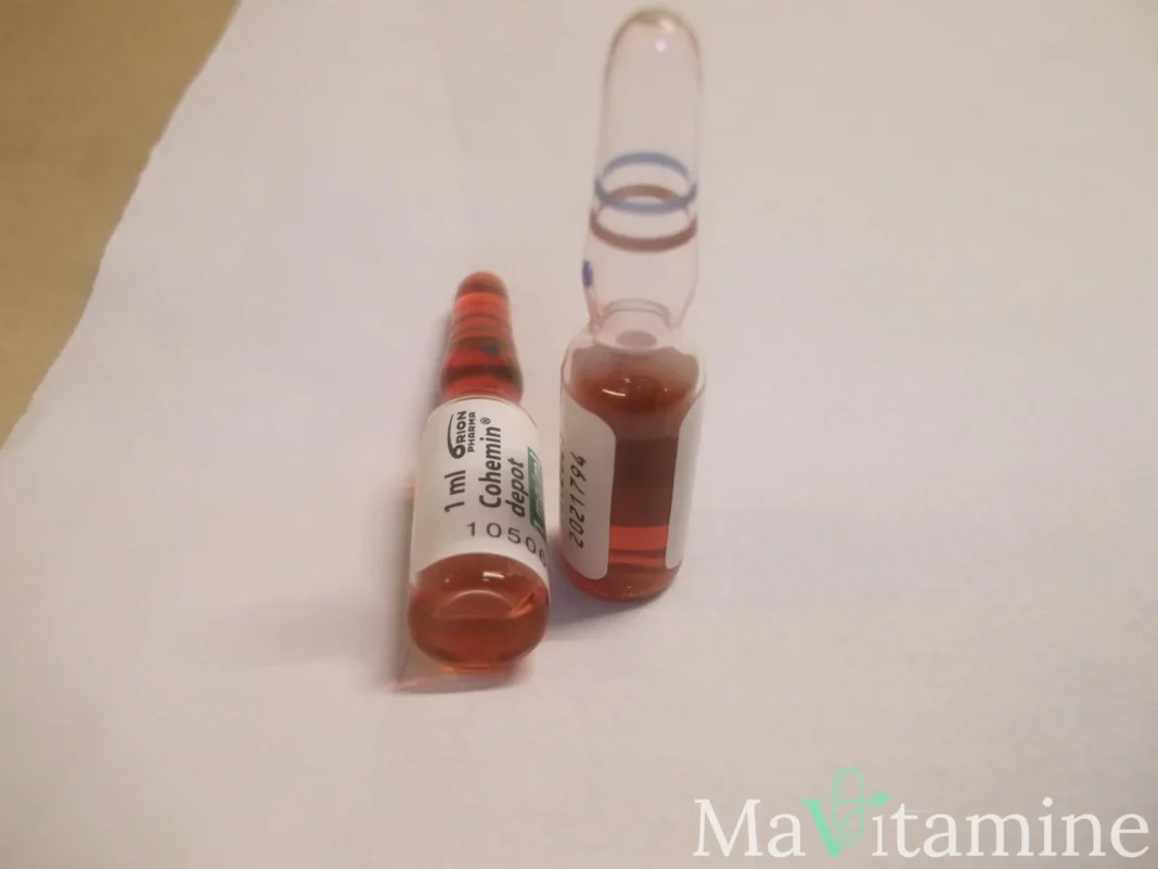 Ampoules de vitamine B12 illustrant un guide sur le délai d’action et les effets attendus